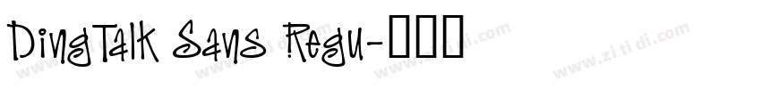 DingTalk Sans Regu字体转换